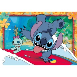 Clementoni Stitch Children's Puzzle 2 x 20 Pieces - Stitch Puzzle 27 x 19 cm for Children from 3 Years - Skill Game by Clementoni 24809