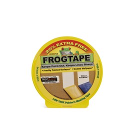 Frog Tape Yellow Delicate Surface Painters Masking Tape 24mm x 41.1m +20% Extra. Indoor painting and decorating for sharp lines and no paint bleed