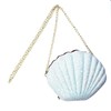ANKOMINA Glitter Sequin Small Shell Shape Shoulder Handbags Phone Money