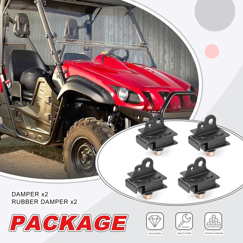 Bottom and Top Engine Mount Rubber Damper Kit Compatible with