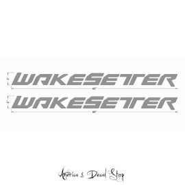 Unbranded Malibu WakeSetter Boat Yacht Decals 2PC Set Vinyl High Quality New 40” OEM