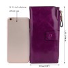 YALUXE Women's Genuine Leather Wallet RFID Blocking with 21 Card