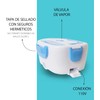 Lonchera Eléctrica Portátil Thermoflex 1.05 Litros para Hogar/Oficina (Azul Claro)