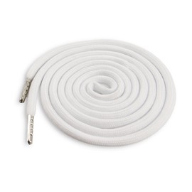 BOROLA 1Pcs 51 Inch Fashionable Durable Cotton Drawstring, Premium Hoodie, Sports Pants, Shorts Universal Drawstring Replacement (White Rope, Metal Head)