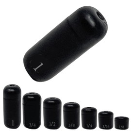 Reaction Tackle Tungsten Barrel Weights - 1/4oz-black