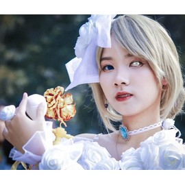 KarnevalsTeufel Fun Lens "Blind" Single Lens Contact Lens