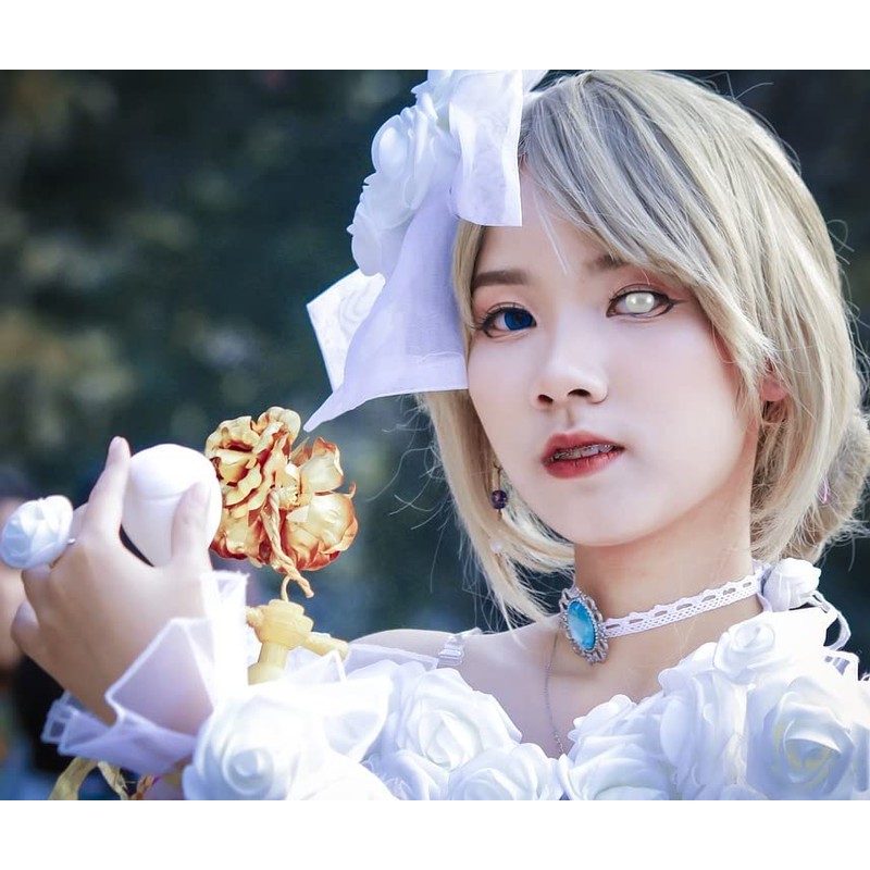 KarnevalsTeufel Fun Lens "Blind" Single Lens Contact Lens