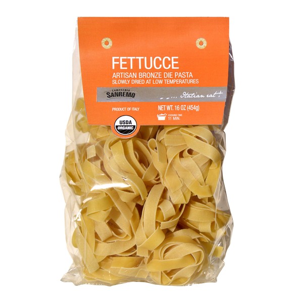 Sanremo Fettucce Organic Pasta, Pack of 4