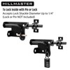 HILLMASTER Heavy Duty Slide Bolt Gate Latch with Padlock Hole,