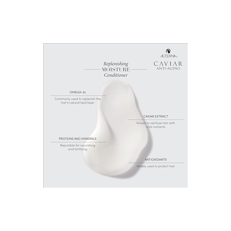 CAVIAR Anti-Aging Replenishing Moisture Shampoo and Conditioner Set, 8.5-Ounce (Packaging