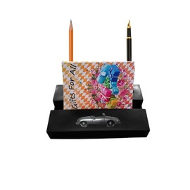 Germany Nr1 Prototype ref185 BLACK desk office tidy stores business cards pens pencil holder paper weight