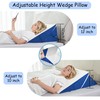 jakoola Bed Wedge Pillow for Headboard Sleeping, Adjustable 9 &