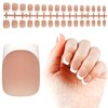 JODSONE Press On Nails 160PCS French Short Square Round Fake