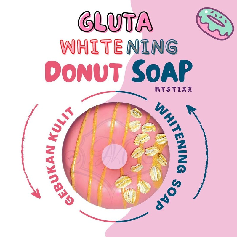Sabun Donut Mini 13g whitening Soap Memutih Mencerahkan kulit