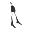 HCMOTORKU Black Passenger Backrest Sissy Bar For Harley Dyna Super