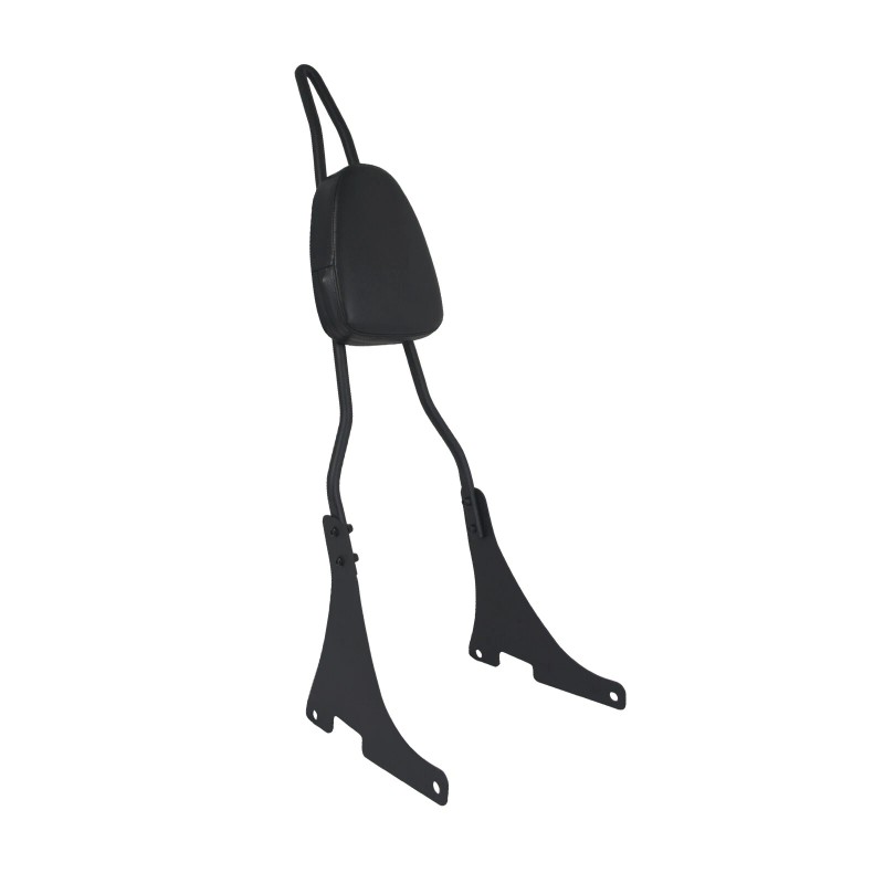 HCMOTORKU Black Passenger Backrest Sissy Bar For Harley Dyna Super