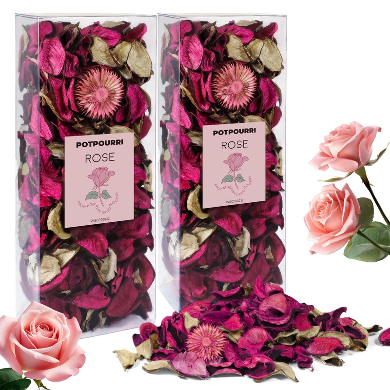 SCENTORINI Potpourri Bags, Potpourri Vase Filler, 10.44 oz Rose Scented
