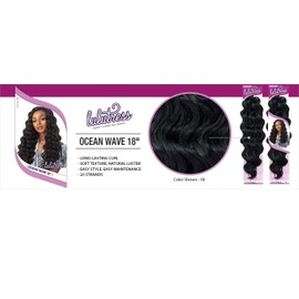 6 PACKS/LOT Sensationnel Synthetic Hair Crochet Braids Lulutress Ocean Wave 18" (2)
