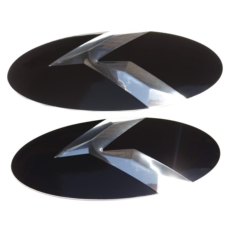 2pc Metal Skin K Emblem Badge Overlay for KIA K5