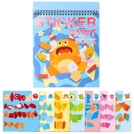 Calcomanias para niños,Pegatinas Divertidas para Niños,Manualidades para niñas de 4 a 8 Años Adhesivas Portátiles para Educación Pegatinas Activas Libros Regalos de Cumpleaños de Viaje Para Niño
