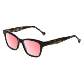 Calabria Calumet Pink Tint FL-41 Reading Glasses +0.75 Black Silver Smoke Women Blue Light Sensitivity FL41 Readers