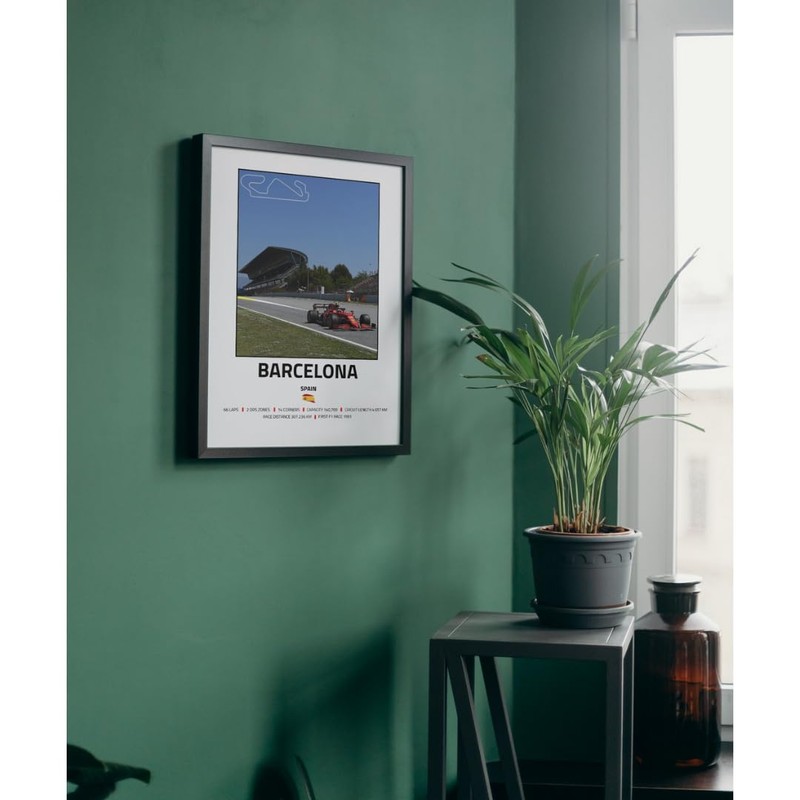 Lap Legends Barcelona F1 Track Framed Display Gift