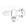 Iron Valley Hardware Brass Valley - 4" Black Flip Latch