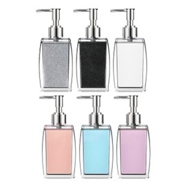Soap Dispenser Set for Hand Soap and Dish Soap,Ideal for Kitchen and Bathroom, Versatile for Liquid Soap, Lotion, and Hand Sanitizer. Durable, Reusable Plastic Pump Bottles