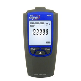 Supco EM30 Tachometer, 2.4" Length x 1.2" Width x 4.7" Height, 100 to 30000 RPM