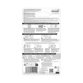 Command BATH43-MB-FESIP Bathroom Medi BATH43, Matt Black, 1 Hook 2 Strips, Black