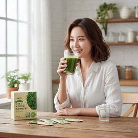 유기농 컬리케일 곱슬케일 분말 동결건조 곱슬컬리케일 가루 스틱 2g 14포 Organic Curly Kale Powder Freeze-Dried Curly Kale Stick 2g 14 Packs