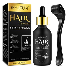 【Hair 】SEFUDUN 5% Μinoxidil Hair Serum-60ml (1pcs/2pcs/3pcs) Haircare:_Μinoxidil Hair Serum*3+Hair Roller