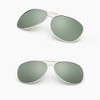 Dooppa Clip On Flip Up Polarized Sunglasses for Myopia Glasses