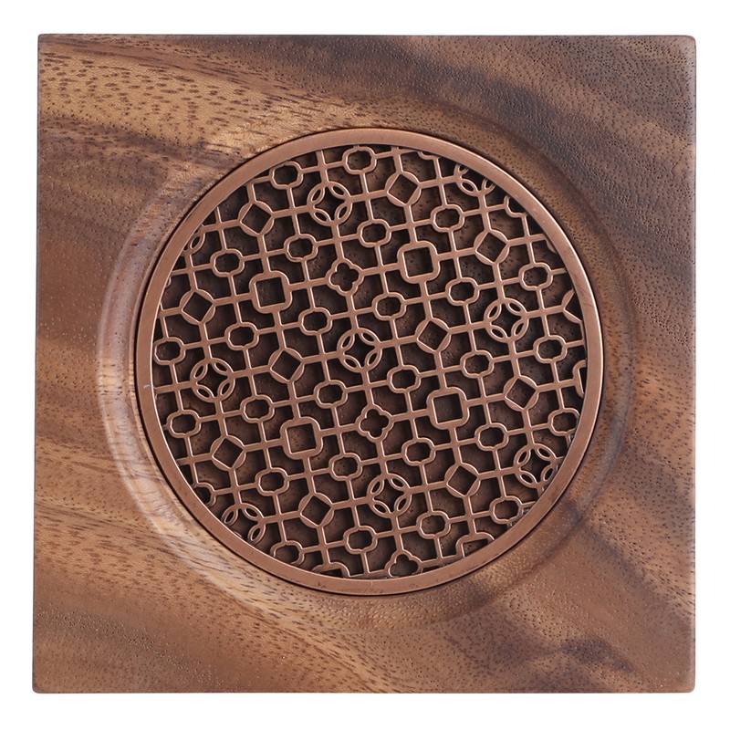 Household Innovative Walnut Square Teapot Mat Heat Insulation Coaster Tea