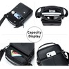 SCHLATUM Small Leather Messenger Bag for Men, Man Bag Crossbody,