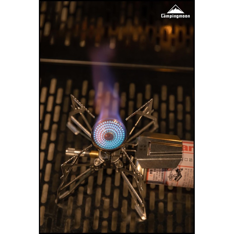 CAMPINGMOON Butane Camping Stove Portable Regulator Single Burner w/Storage Bag