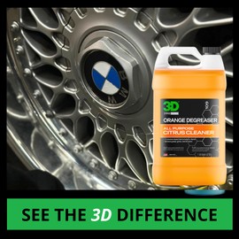 3D Orange Degreaser – Citrus-Based Car Cleaner for Oil, Grease, Grime & Adhesives – Water-Based, Non-Corrosive, Eco-Friendly, Interior & Exterior Use - 16 Fl oz