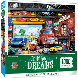 Masterpieces 1000 Piece Jigsaw Puzzle for Adults, Family, Or Kids - Wayne's Garage - 19.25"x26.75"