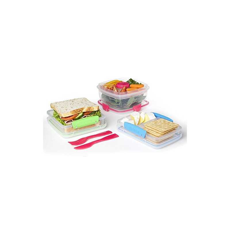 Sistema To Go Collection Sandwich Box Food Storage Container, 15.2