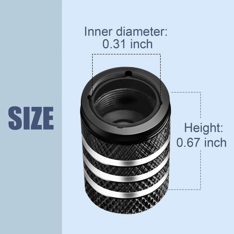 DECURCAR Tire Valve Stem Caps Cover - (5 Pack) Air