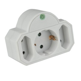 UNITEC Surge Filter, 1x Schuko, 2x Euro