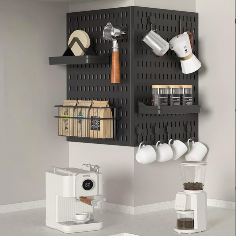 TIANNLINPY Black Pegboard Hooks Strong Load Capacity Stylish Design Durable