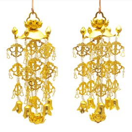 Butsudanya Takita Shoten, Small (1 Pair) (Height 7.5 inches (19 cm) x Width 3.1 inches (8 cm) ◆ Buddhist Altars (Yoraku) (Certificate issued by Takita Shoten)