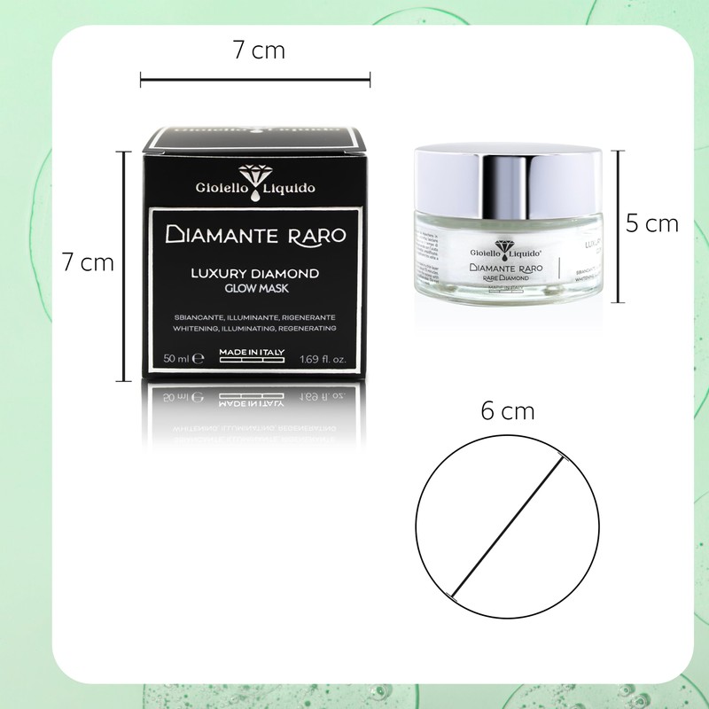 Luxury Diamond Glow Mask, aufhellende Gel-Maske mit Aloe Vera, zum