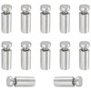 12 PCS Stainless Steel Advertising Nails,Glass Sign Fixings Standoff Bolts