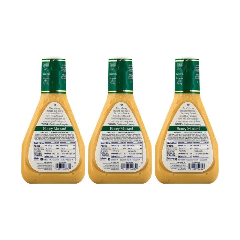 Ken's Steak House Honey Mustard Dressing (16 Fl Oz, Pack