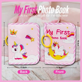 My First Photo Book Album For Baby Girls Infant Design for Memories Family Newborns Toddlers Babies Showers Kids Childrens Son Daughter Baby Shower Memory Photobook 6 x 4