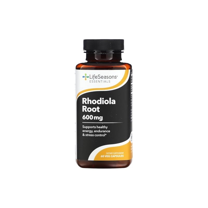 LifeSeasons Rhodiola Root 600mg Suplemento Alimenticio Raíz Adaptógena Traditionally Used