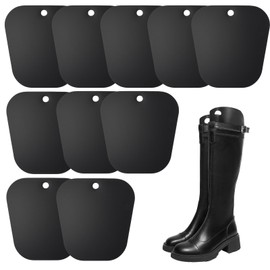 5 Pairs of Boot Shape Inserts, Plastic Boot Stand Holder, 10 Inch Boot Shaper, Boots High Support, Keep Boots Upright and Prevent Sagging, Boots and Wrinkles, black