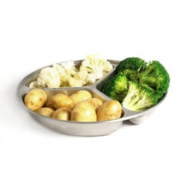 Zodiac 13381 Round Vegetable Dish 25 cm/10" 3 Division